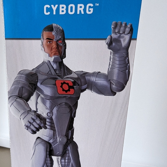 New DC Spin Master Cyborg Figure 12" 1st Edition In Package Universe Silver Toy - Picture 9 of 11
